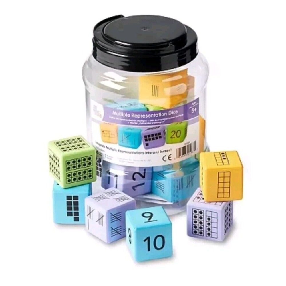 hand2mind Multiple Representation Dice Soft Foam Learning Tool Game Teacher NEW!